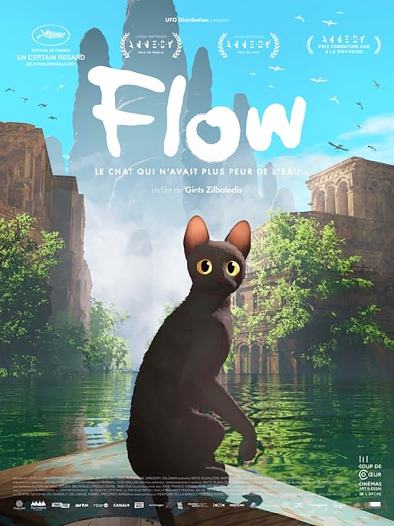 Cinéma à La Margelle : Flow, le chat qui n'avait plus peur de l'eau